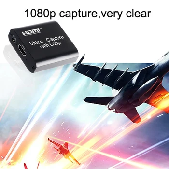 4K HDMI Card de Captura Video 1080p Tabla de Joc cu placa de Captura USB 2.0 Recorder Box-Dispozitiv pentru Live Streaming Video de Înregistrare Buclă