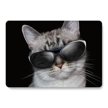 Animale Pisica Clar Caz Laptop pentru Macbook Air Pro Retina 11 12 13 15 Capac Greu pentru Mac book Pro De 13.3 A2159 A1708 A1502 2017 2019