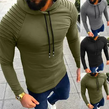 Bărbați Hoodie Lungă Maneca Tricou 2019 Mai Nou Moda Monofazate Jacheta Cu Gluga Haina Casual Sacouri De Toamna