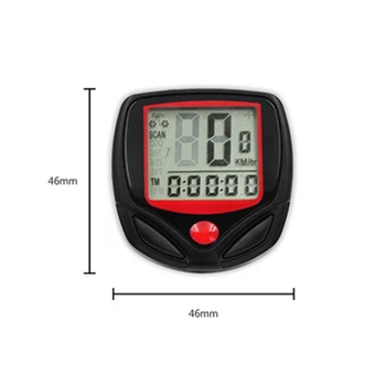 1 buc Biciclete Calculator Cu LCD Display Digital rezistent la apa Biciclete Kilometraj Vitezometru Bicicleta Cronometru Accesorii de Echitatie Instrument