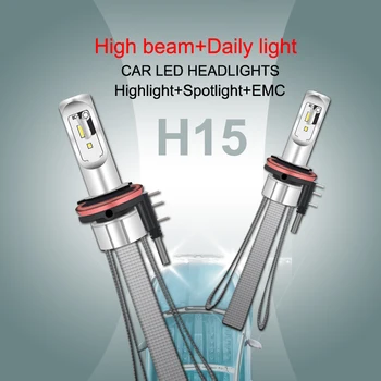1 set LED H1 Auto Far H4 H7 Faruri LED Canbus 80W/Pereche Bec H15 H3 HIR2 H8 LED H11 9005 9006 HB3 HB4 9012 Auto Kit