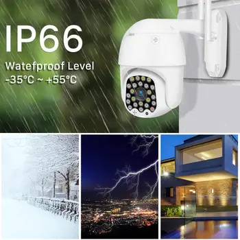 1080P PTZ Audio WiFi Camera IP 4x Zoom de Urmărire Automată 23 IR LED-uri în aer liber de Stocare Cloud de Detectare a Mișcării de Supraveghere CCTV