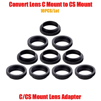 10BUC/Lot Economic din Metal 5mm C la CS Mount Lens Adaptor 25,4 mm Filet Adaptor Convertor de Aluminiu Inel pentru Securitate CCTV aparat de Fotografiat