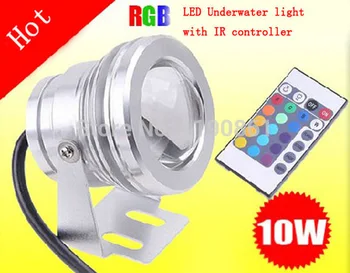 16 Culori 10W 12V RGB LED Subacvatice Fântână de Lumină 1000LM Piscină Iaz Rezervor de Pește Acvariu Lampă cu Lumină LED IP67 rezistent la apa