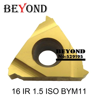 16 IR 1.5 ISO BYM11,Indexabile Carbură de Tungsten Filetare Strung Insertii Filetate pentru Strung Titular,fir de cotitură sculelor