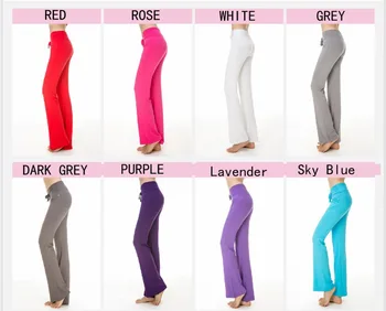 16 tipuri de culoare Multicolor Pantaloni Talie Mare Întindere Femei Harem Club de Dans Largi Picior Liber Pantaloni Lungi pantaloni bufanți