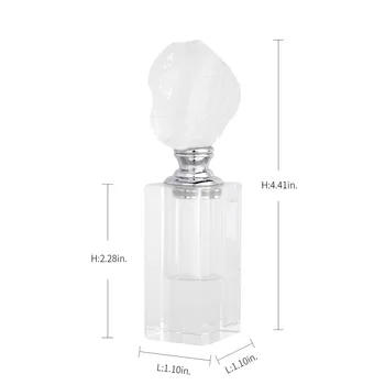 1buc Naturale Cristal de Cuarț Alb Parfum Ulei Esențial Frotiu Sticla Cu Piatra Naturala Decor Acasă