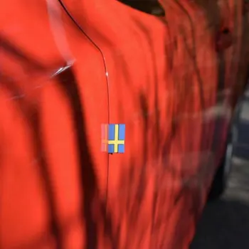 2-10 Pc-uri Auto 3D Autocolant Suedia Flag Decor Emblema Portiera Portbagaj grila fata Pentru VOLVO XC40 XC60 XC90 V90 S90 S60 V60 V40