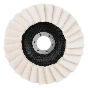 2 buc de 5 Inch 125mm Lână Lustruire Wheel Buffing Pad-Polizor unghiular Roții Simțit Lustruire cu Disc pentru Metal, Marmură, Sticlă Ceramică