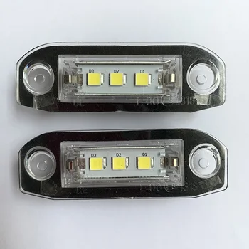 2 BUC LED-uri auto numărul de Înmatriculare Lumina Alb Lampa iluminat cu coada Luces pentru Volvo S80 Xc90 v60 S40 XC60 S60 V70 C70 V50 XC70 noi