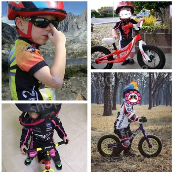 2018 pro echipa AG2R tricouri de ciclism pentru copii copii cu maneci Scurte cu bicicleta seturi Ropa Ciclismo maillot jersey și salopete pantaloni scurți GEL pad