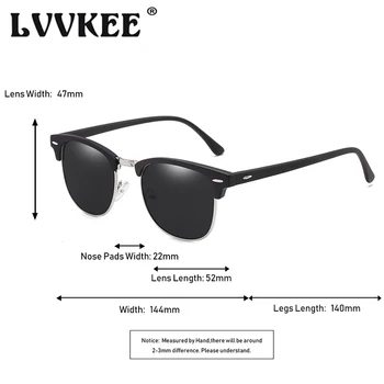 2020 LVVKEE Clasic Semi-fără ramă de ochelari de Soare Femei/Barbati de Brand Designer de Epocă Ochelari de Soare de sex Masculin UV400 Oculos De Sol feminino