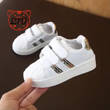 2020 Pantofi pentru Copii Baieti Adidasi pentru Copii Pantofi pentru Copii Fete Pantofi de Copil Brand de Moda Casual Alb Lumina Moale Sport de Funcționare