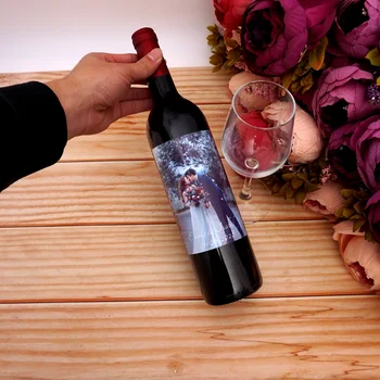 20buc personalizate Personalizate Imagine Cuplu Numele pentru Sticla de Vin Etichete Autocolante Vin Ambalaje de Sticlă DIY Petrecerea de Ziua Decor