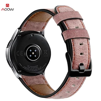 22mm Moale din Piele trupa Curele de Ceas pentru Samsung Gear S3 Sport Centuri de Înlocuire pentru Galaxy Watch 46mm Huawei Huami ceas