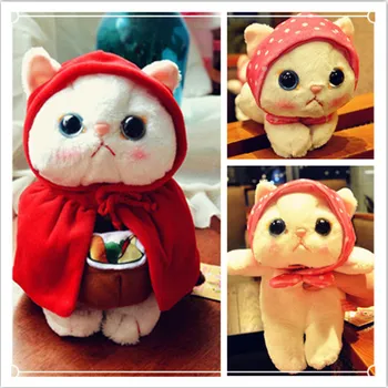 25cm Pisica Drăguț de Pluș Jucărie Mini Animale de Pluș Moale Papusa Anime Japonez Choo Choo Cat Copilul Potoli setea Jucării cel Mai bun Cadou Pentru Copii