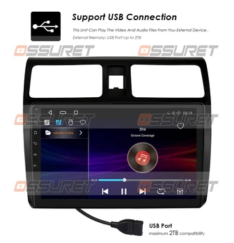 2G+32G Android 10 Radio Auto Multimedia Player Pentru Suzuki Swift 2005 2006 2007 2008-2010 Navigare GPS 2 din NON DVD 4G LTE WIFI