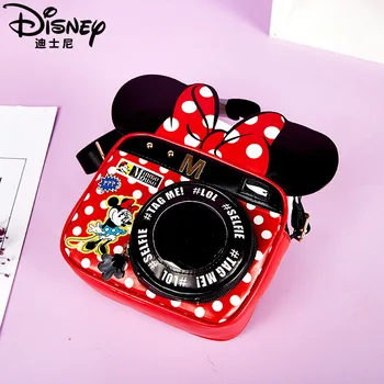 3 stiluri de desene animate Disney mickey Minnie mouse rucsac aparat foto messenger fata Crossbody geanta de umar pentru copii