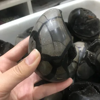 380g Frumos cristal natural carapace de broască țestoasă piatră cu piatră brută de cristal
