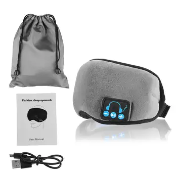 3D Somn Căști bluetooth 5.0 Wireless Masca de Somn de Călătorie de Dormit Masca de Ochi Cască, Mască de Acoperire HD Built-in Difuzor Microfon