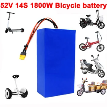 52V 14S 18650 baterie litiu pachet 750W 1000W 1800W Pentru masina Echilibru Biciclete Electrice tricicleta Scooter baterii cu 30A BMS