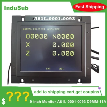 A61L-0001-0093 D9MM-11A 9 Inch Monitor LCD de Înlocuire pentru FANUC CNC System CRT Display