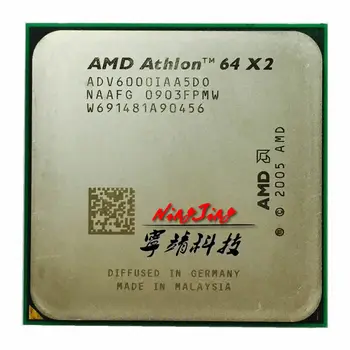 AMD Athlon X2 6000+ 6000 3.1 GHz 89W CPU Dual-Core Procesor ADV6000IAA5DO Socket AM2