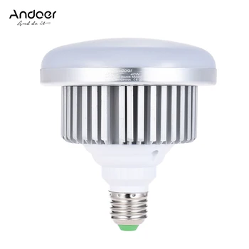 Andoer E27 40W Economisire a Energiei Bec LED Lampa de 3200K/5500K Moale, Alb, lumina Zilei/Galben Lumina Calda pentru Studio Casa Iluminat Comercial