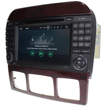 Android 10 7 Inch Masina Jucător de Radio Pentru Mercedes/Benz/S320/S350/S400/S500/W220/W215/C Class, S Class 4G RAM 3G/4G WIFI GPS Radio