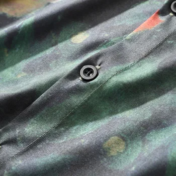 Aolamegs Barbati Tricou Acuarelă Copac Pictura Imprimate Full Sleeve Tricouri Barbati Summer Casual Vintage Tricou Topuri De Marfă Bărbați Streetwear