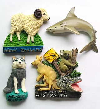 Australia, Noua Zeelandă, Argentina Animal Bradypod Rechin Cangur Turism Comemorative 3D Rășină Frigider Magnet Suvenir