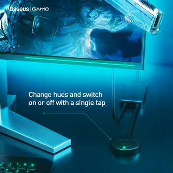 Baseus Joc RGB LED Strip Lumina Panglică Flexibil led strip 4 Pin 1.5 M Bandă Diode 12V DC PC Software-ul de Control