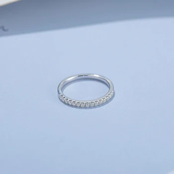 BOEYCJR Argint 925 culoare D 1.5 mm Moissanite VVS1 Design Simplu Inel de Nunta Cu certificat național pentru Femei Cadouri