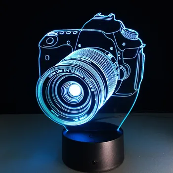 Cadou Ziua îndrăgostiților 7 Culoare Conversie 3D Holograma Camera Lampa Cadou de Aniversare Prietena de Dragoste Cadou Pentru Prietenul