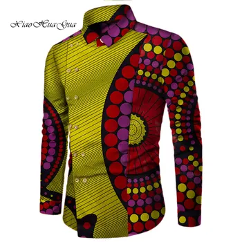 Cauzalitate Biroul de Partid Cacă Africane Bărbați Îmbrăcăminte Dashiki Bazin Riche Ankara Topuri din Africa de Imprimare Tricou Haina Bărbați Afro-Tricou WYN622