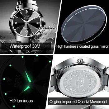 Ceas Diamante Cuarț ceas Sport barbati Data Auto ceasuri Impermeabil cu Lux de Moda bărbați ceasuri Relogio Masculino