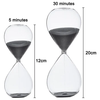 Clepsidra cu Nisip Timer Îmbunătăți Productivitatea Atinge Obiectivele Rămânem Concentrați Fi Mai Eficient Instrument de Gestionare a Timpului 5/30 Minute LBS