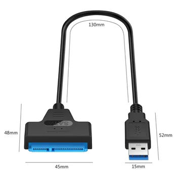 Congdi USB SATA 3 Cablu Sata La USB 3.0 Adaptor de PÂNĂ La 6 Gbps Suport Extern de 2.5 Inch SSD HDD Hard Disk 22 Pin Sata III A25