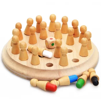 Copii Din Lemn Meci De Memorie Stick Joc De Șah Bloc Distractiv Joc De Bord De Învățământ Culoare Cognitive Capacitatea De Jucărie Pentru Copii