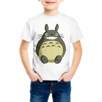 Copii Totoro Tricou Anime Kawaii Totoro de Imprimare T-shirt Fata/Baiat Amuzant Tricou Copil de Top Tee de Vară Moale Tricou C34-2