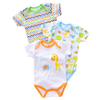 Copilul Clothng 3 Buc/Lot 0-12 M Baby Vladan Vara Capsuni Imprimate Bumbac Pijama Copii De Craciun Salopeta Baby Girl Haine