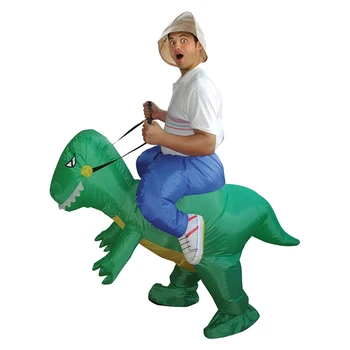 Costum de dinozaur Adult Gonflabile Dino Costume Costum de Halloween pentru Barbati Femeie Cosplay T rex Amuzant Rochie de Petrecere show TV tinuta