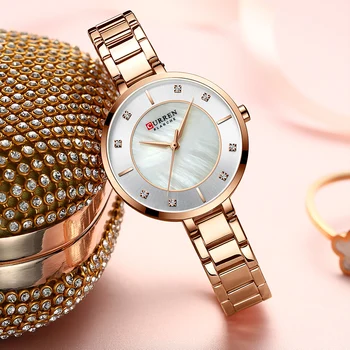 CURREN femei ceas de moda casual, ceasuri Impermeabil top brand de lux ceas Doamnelor fata Ceas simplu Relogio Feminino