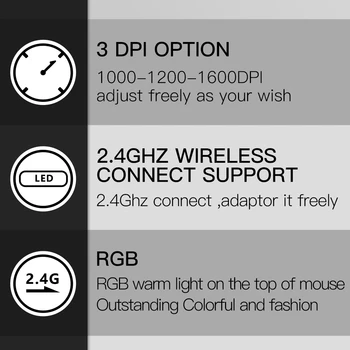 Delux M618C 2.4 GHz Wireless Verticale Gaming Mouse Ergonomic 6 Buton 1600 DPI Design Mause USB Colorate de Lumină Soareci Pentru Laptop PC