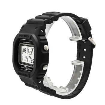 Digital Ceasuri Sport Barbati Ceasuri de Alarmă Chrono rezistent la apa 5ATM 44mm Cadran Mare