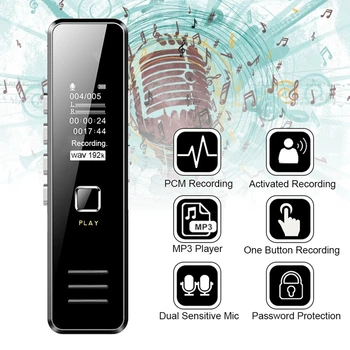 Digitale profesionale de Sunet Audio Recorder de Voce Pen Dictafon 32GB 20hour Înregistrare Reîncărcabilă Interviu Recorder Pen