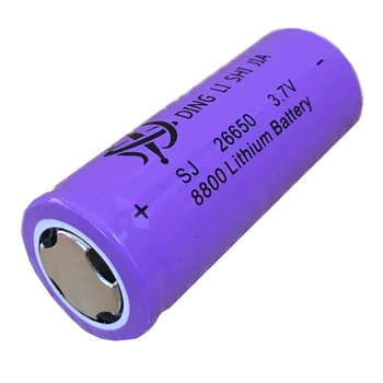 DING LI SHI JIA 2 buc 26650 Baterie Baterie Reîncărcabilă 3.7 V 8800mAh Li-ion Acumulator Pentru Lanterna LED-uri Lanterna cu Baterii
