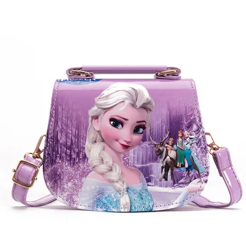 Disney princess pentru copii pu geanta messenger fata Elsa Frozen geanta de umar Sofia geantă de mână de moda copil geantă de cumpărături cadou