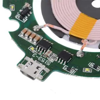 DIY 10W 9V/2A Micro USB Qi Rapid Încărcător Wireless Module PCBA Circuitul Bobinei Modulului de Încărcare Rotunde Accesorii Pentru iphone X