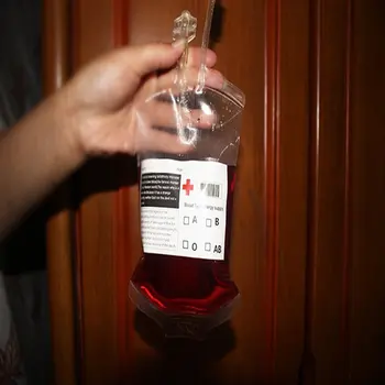 DIY Sânge Sac Reutilizabil Sânge Băutură de Energie Sac de Suc Concentrat de Energie Pachet de Halloween Husă de Recuzită Vampir Cosplay